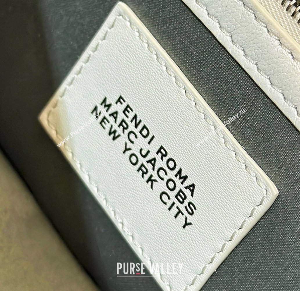 Fendi by Marc Jacobs Medium Baguette Bag in Print Leather White 2024 (chaoliu-23122742)