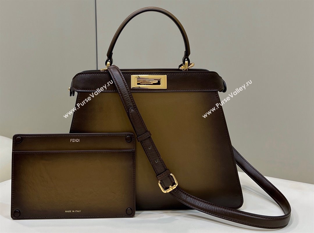 Fendi Peekaboo ISEEU Medium Bag Graduated Coffee (chaoliu-23122703)