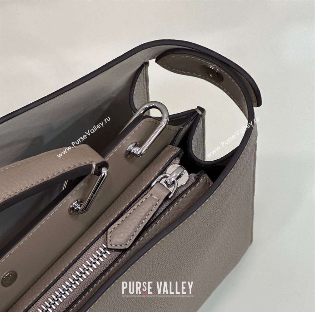 Fendi Peekaboo Iseeu Medium Bag in Selleria Leather 7VA529 Beige/Blue (chaoliu-23122730)