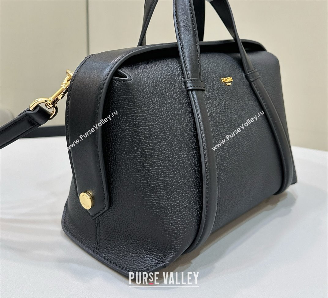 Fendi Boston 365 Bag in Black leather 2024 (chaoliu-23122746)