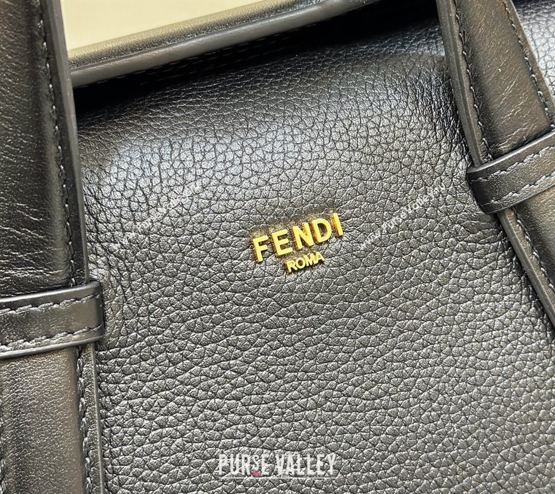 Fendi Boston 365 Bag in Black leather 2024 (chaoliu-23122746)
