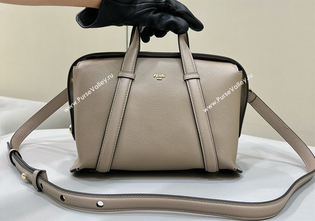 Fendi Boston 365 Bag in Dove gray leather 2024 (chaoliu-23122748)