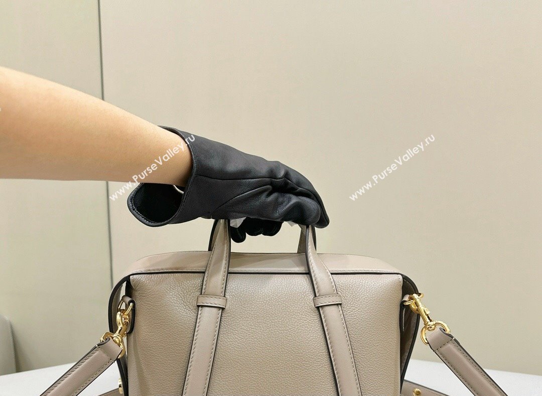 Fendi Boston 365 Bag in Dove gray leather 2024 (chaoliu-23122748)