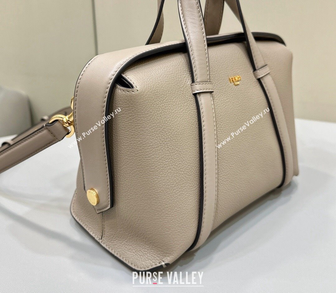 Fendi Boston 365 Bag in Dove gray leather 2024 (chaoliu-23122748)