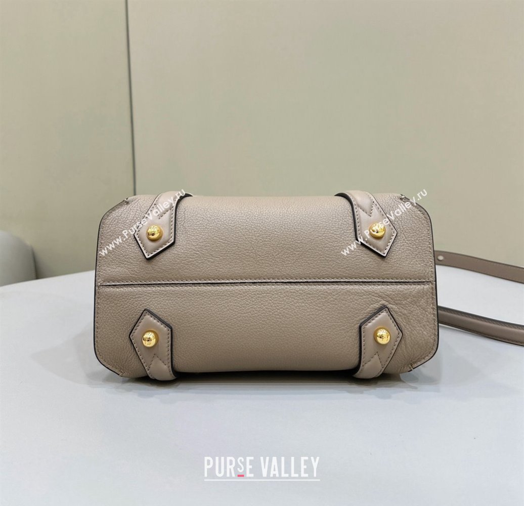 Fendi Boston 365 Bag in Dove gray leather 2024 (chaoliu-23122748)