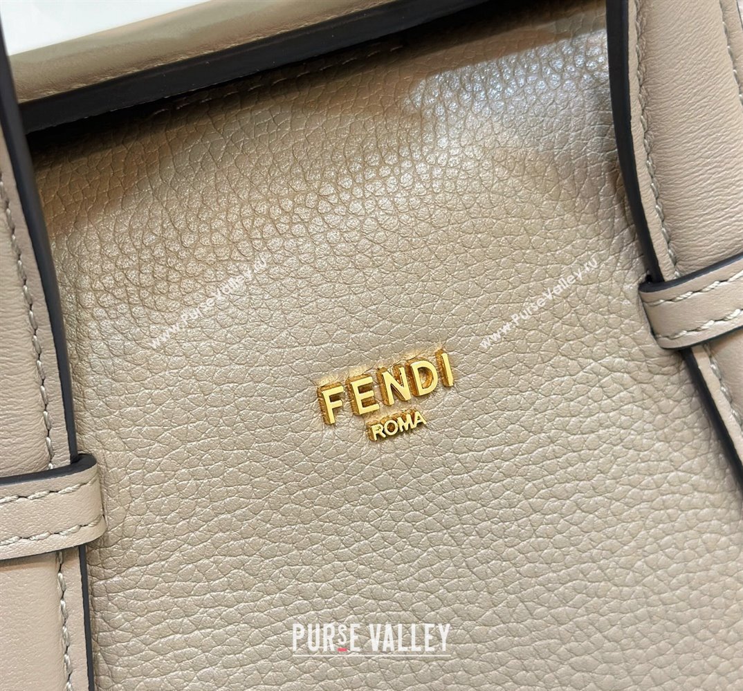 Fendi Boston 365 Bag in Dove gray leather 2024 (chaoliu-23122748)