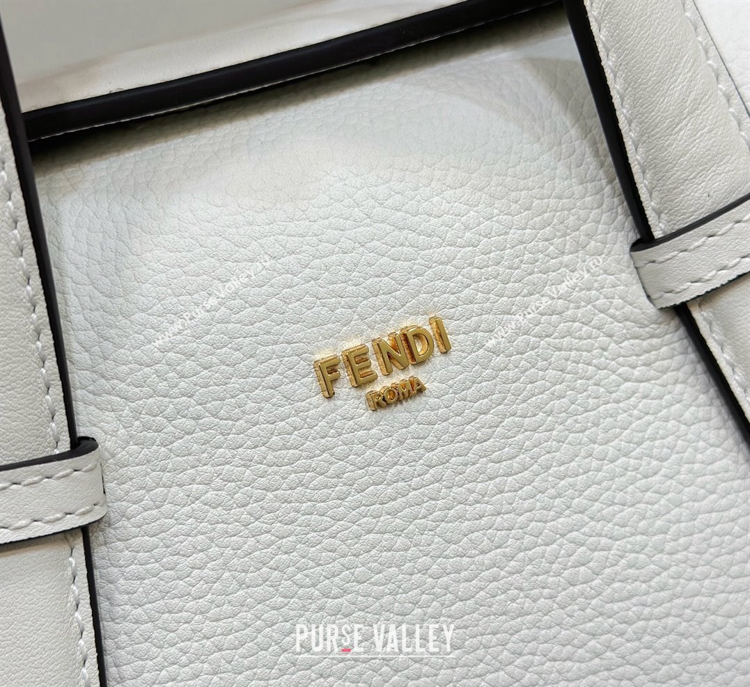 Fendi Boston 365 Bag in White leather 2024 (chaoliu-23122747)