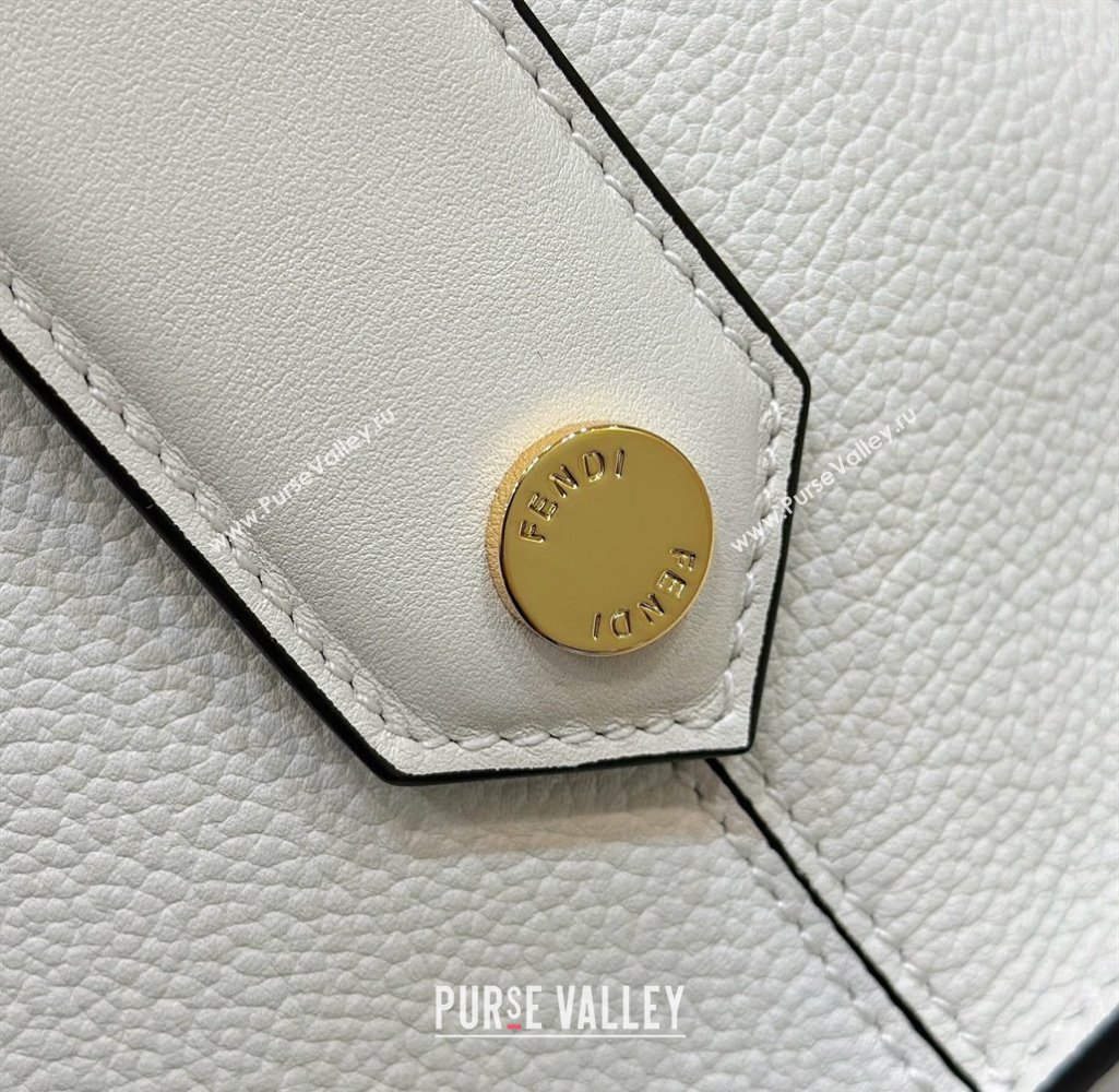 Fendi Boston 365 Bag in White leather 2024 (chaoliu-23122747)