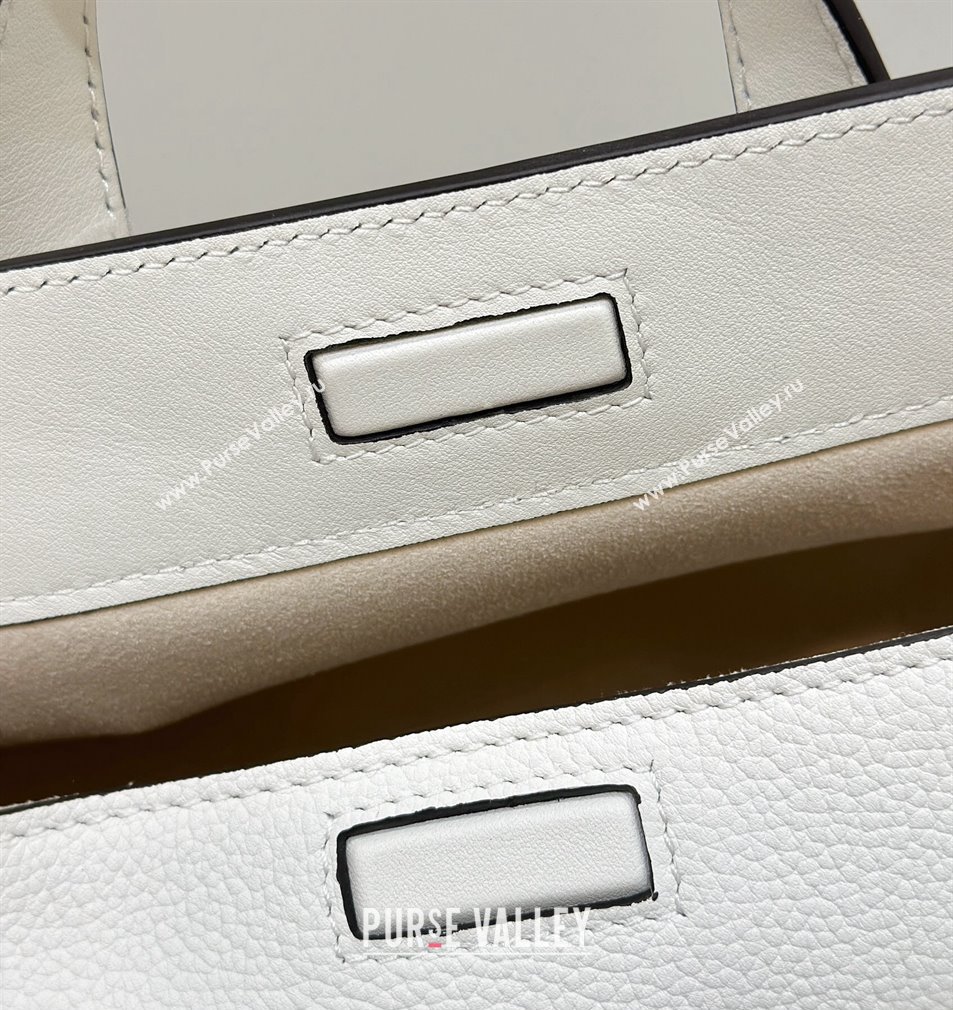 Fendi Boston 365 Bag in White leather 2024 (chaoliu-23122747)