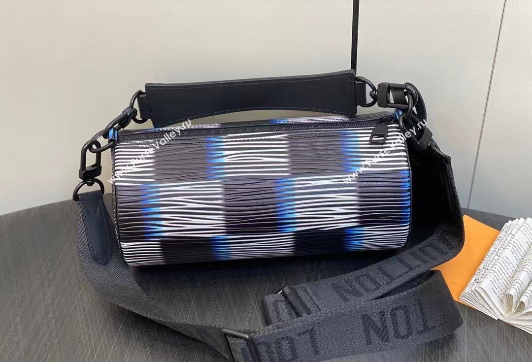 Louis Vuitton Damier Rush Epi XL Leather Soft Polochon PM Bag M23744 Blue Moon 2024 (kiki-23122610)