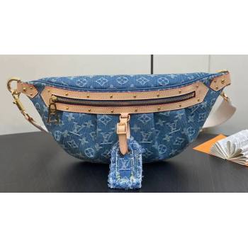 Louis Vuitton Monogram Denim BumBag M46847 2024 (kiki-23122603)