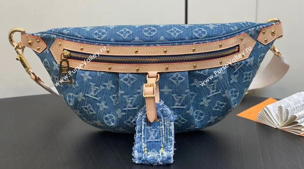 Louis Vuitton Monogram Denim BumBag M46847 2024 (kiki-23122603)