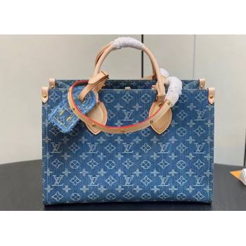 Louis Vuitton Monogram Denim OnTheGo MM Bag M46871 2024 (kiki-23122601)
