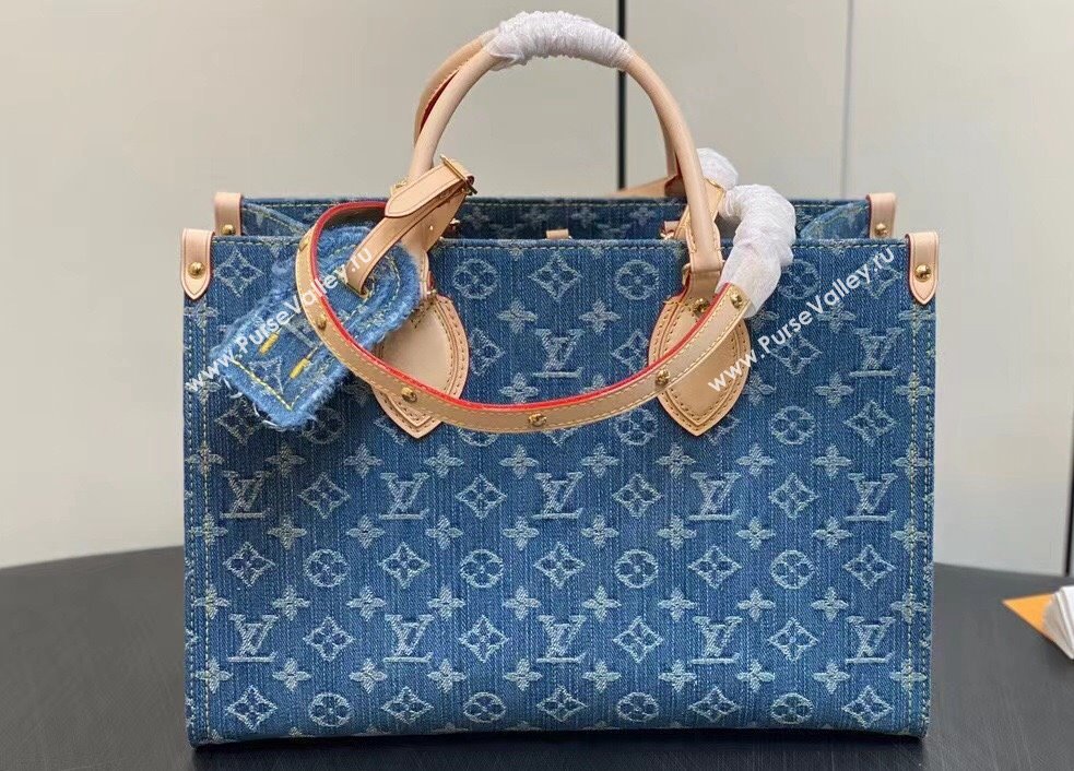 Louis Vuitton Monogram Denim OnTheGo MM Bag M46871 2024 (kiki-23122601)