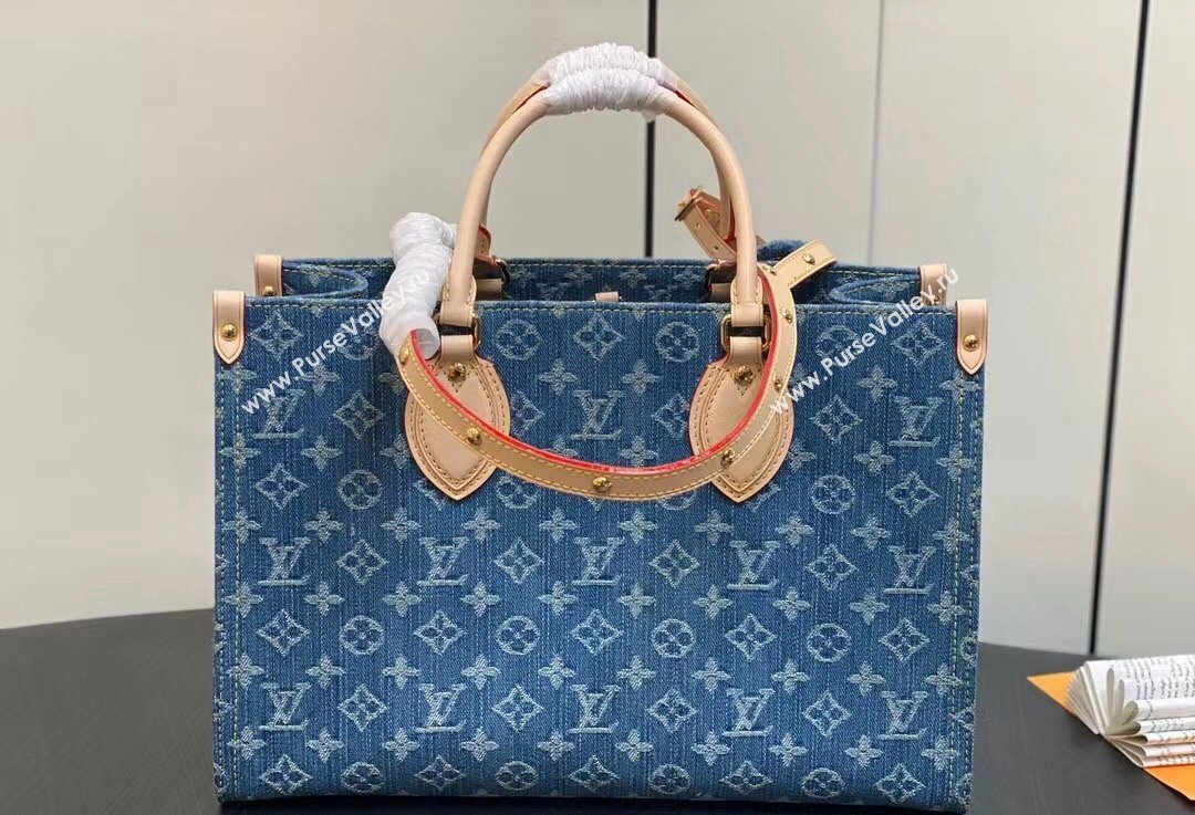 Louis Vuitton Monogram Denim OnTheGo MM Bag M46871 2024 (kiki-23122601)
