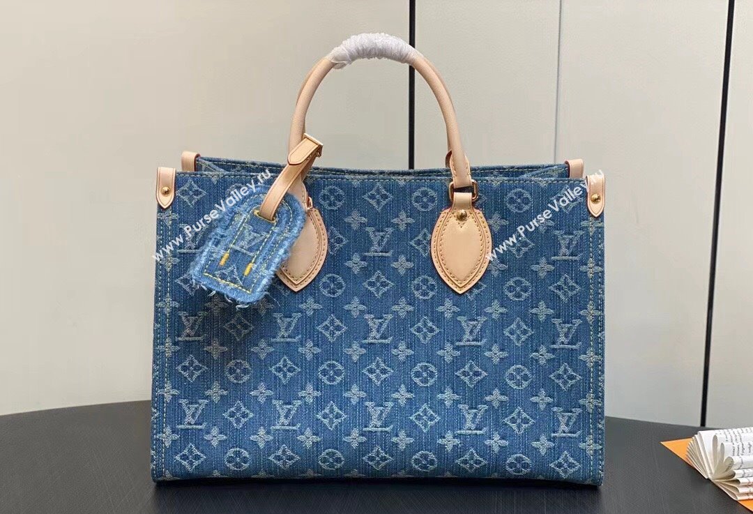 Louis Vuitton Monogram Denim OnTheGo MM Bag M46871 2024 (kiki-23122601)