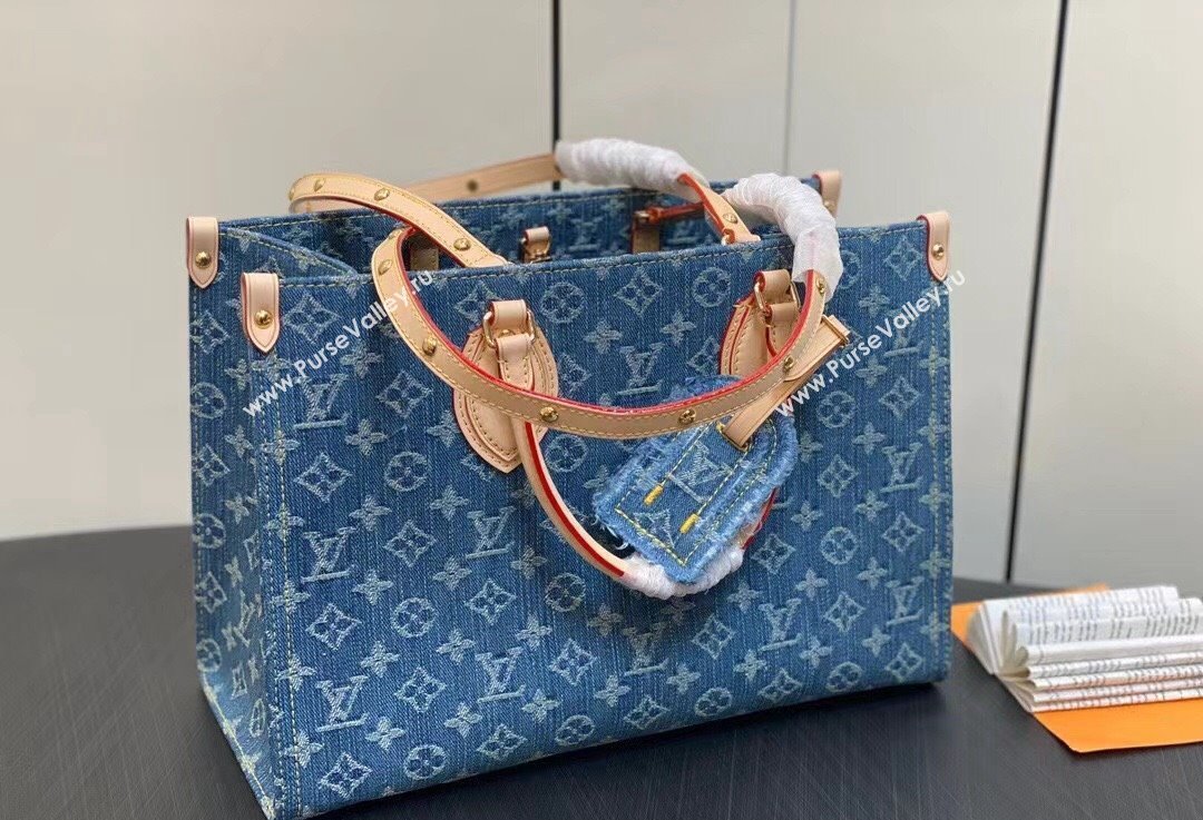 Louis Vuitton Monogram Denim OnTheGo MM Bag M46871 2024 (kiki-23122601)