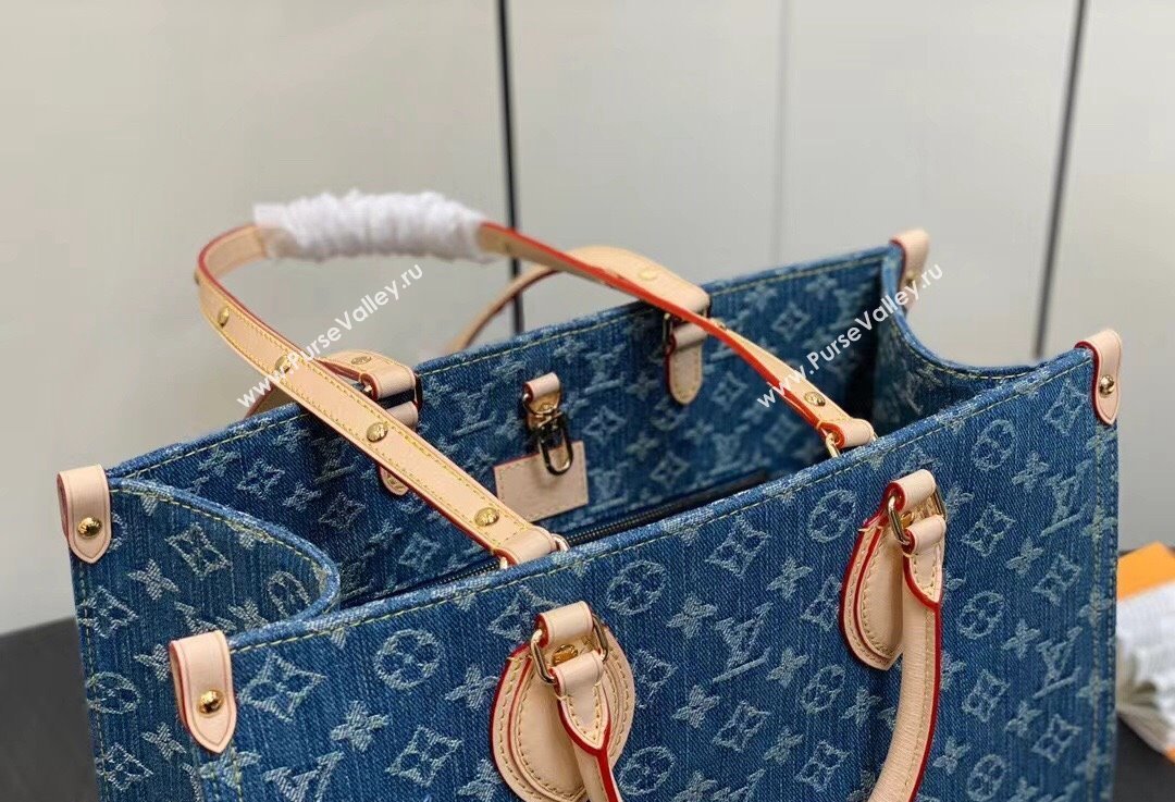 Louis Vuitton Monogram Denim OnTheGo MM Bag M46871 2024 (kiki-23122601)