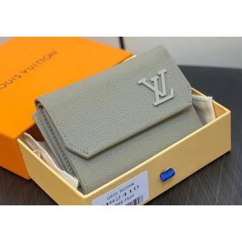 Louis Vuitton Cowhide leather Aerogram Slender Pilot Wallet Green 2024 (kiki-23122604)