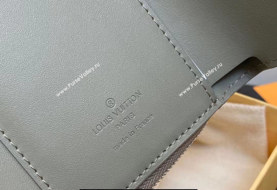 Louis Vuitton Cowhide leather Aerogram Slender Pilot Wallet Green 2024 (kiki-23122604)