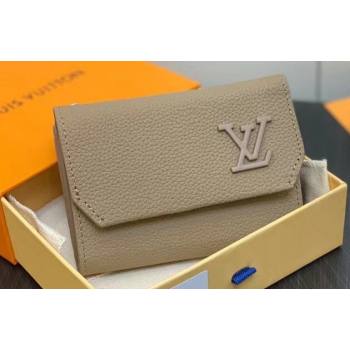 Louis Vuitton Cowhide leather Aerogram Slender Pilot Wallet M82410 Sage 2024 (kiki-23122608)