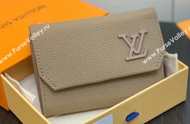 Louis Vuitton Cowhide leather Aerogram Slender Pilot Wallet M82410 Sage 2024 (kiki-23122608)