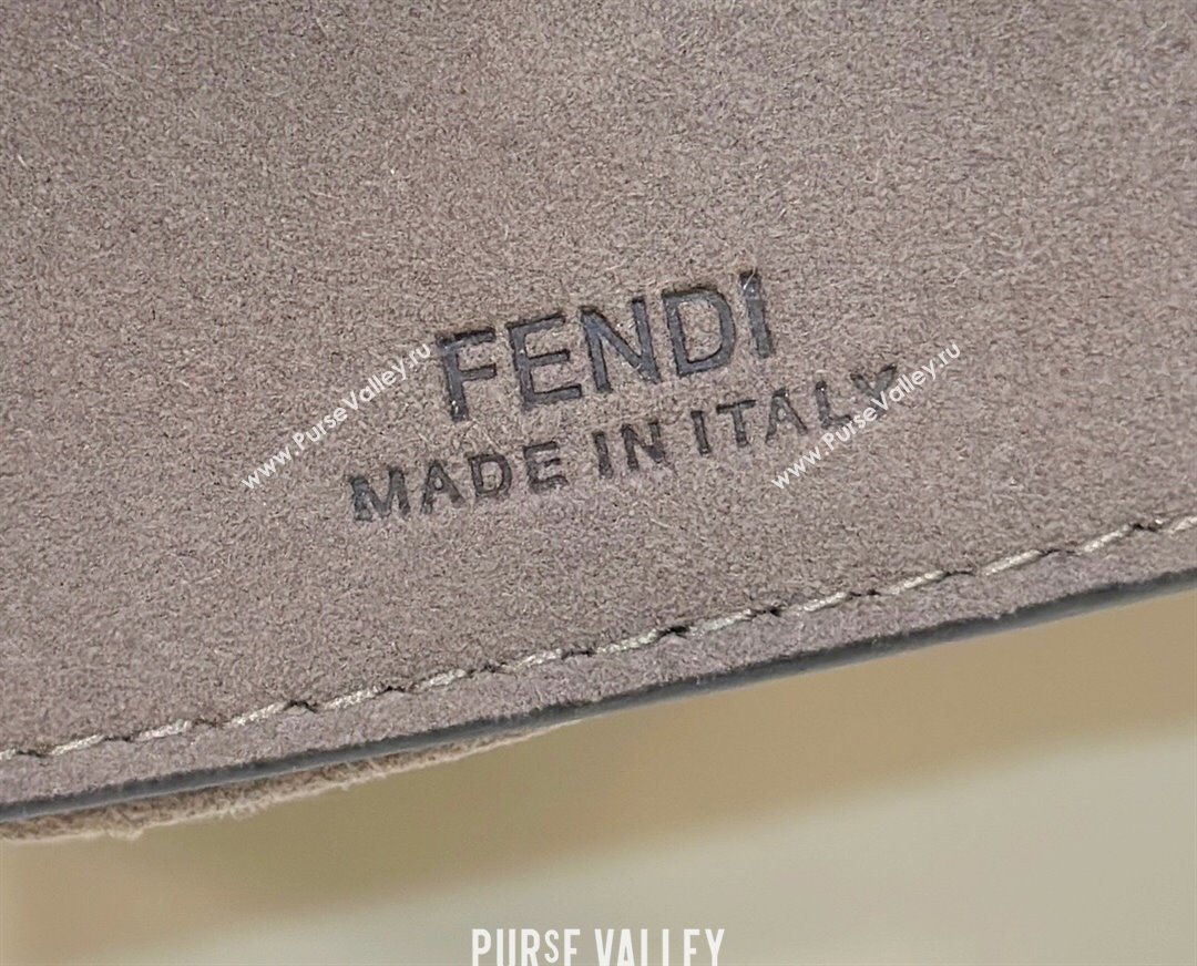 Fendi Baguette Phone Pouch Bag in Brown FF jacquard fabric 2024 (chaoliu-23122745)