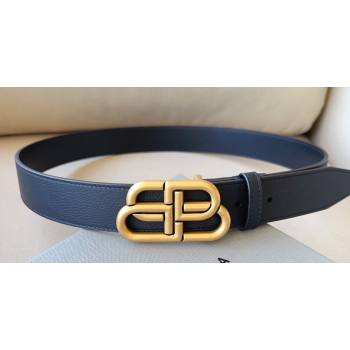 Balenciaga Width 3.4cm BB Large Belt in Black/Gold (99belt-23122822)