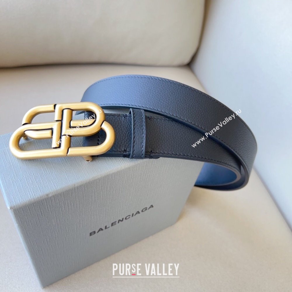 Balenciaga Width 3.4cm BB Large Belt in Black/Gold (99belt-23122822)