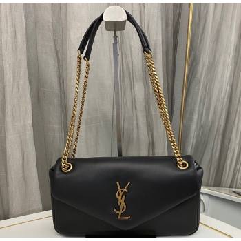 Saint Laurent calypso Bag in plunged lambskin 734153 Black (nana-24011064)