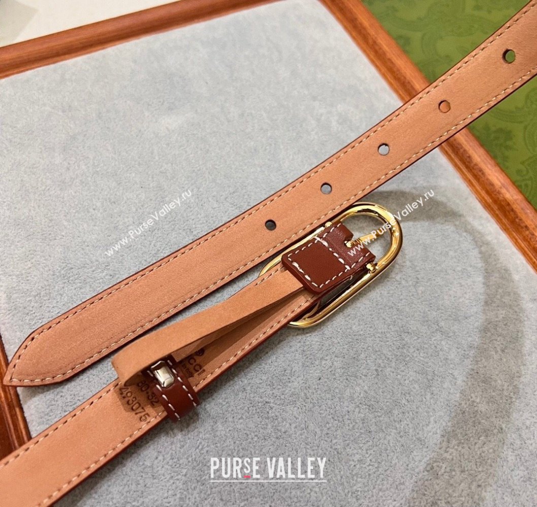 Gucci Width 2cm Thin belt with Round Interlocking G 760159 04 (99belt-231228p67)