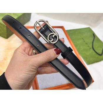 Gucci Width 2cm Thin belt with Round Interlocking G 760159 03 (99belt-231228p63)