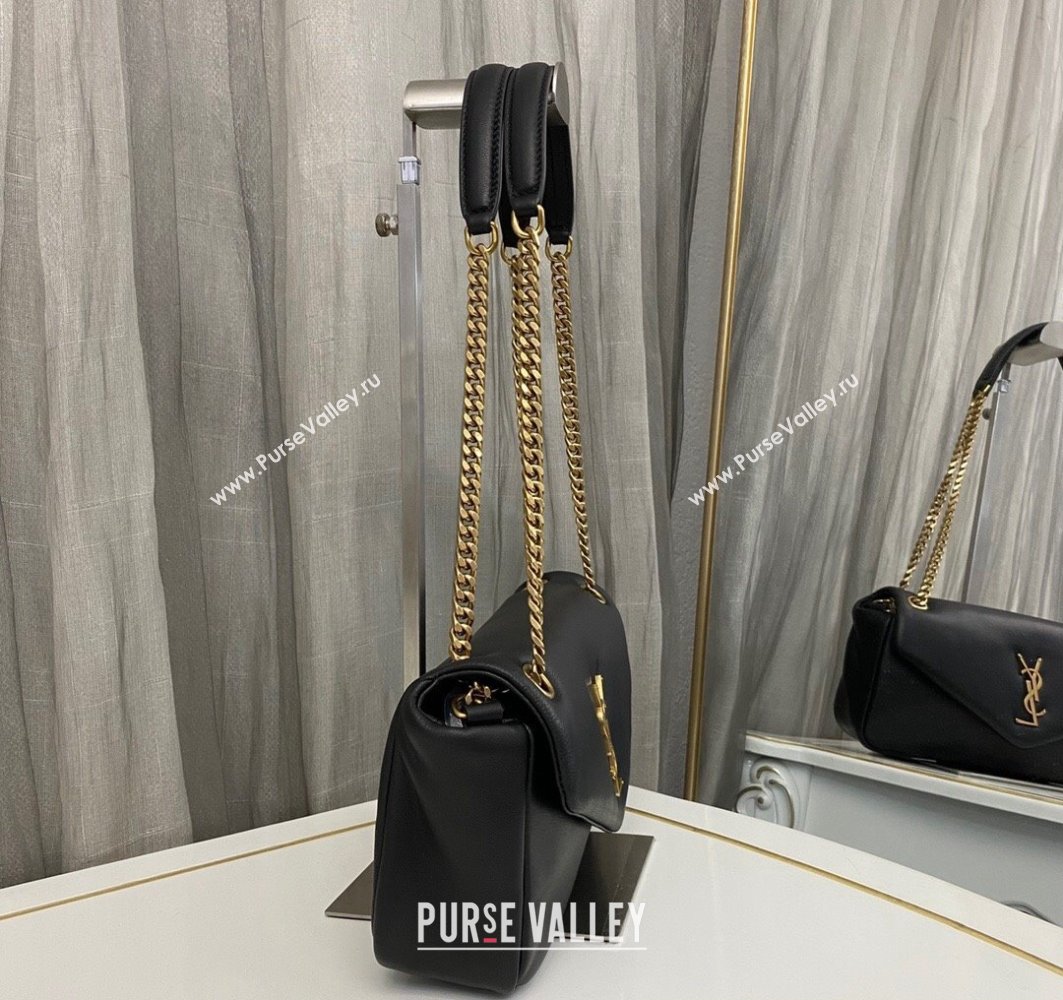 Saint Laurent calypso Bag in plunged lambskin 734153 Black (nana-24011064)