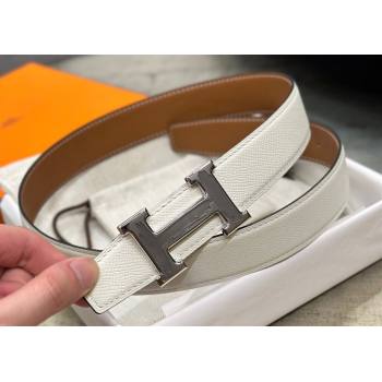 Hermes Brush belt buckle Reversible leather strap 32 mm 12 (99belt-231228h32)