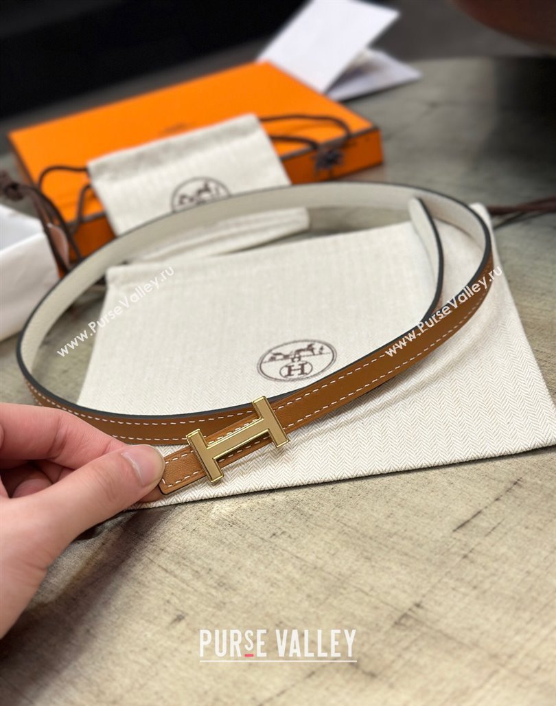 Hermes Focus belt buckle Reversible leather strap 13 mm 14 (99belt-231228v44)