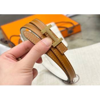 Hermes Focus belt buckle Reversible leather strap 13 mm 14 (99belt-231228v44)