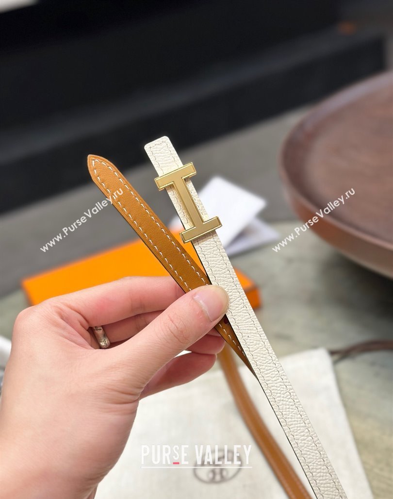 Hermes Focus belt buckle Reversible leather strap 13 mm 14 (99belt-231228v44)