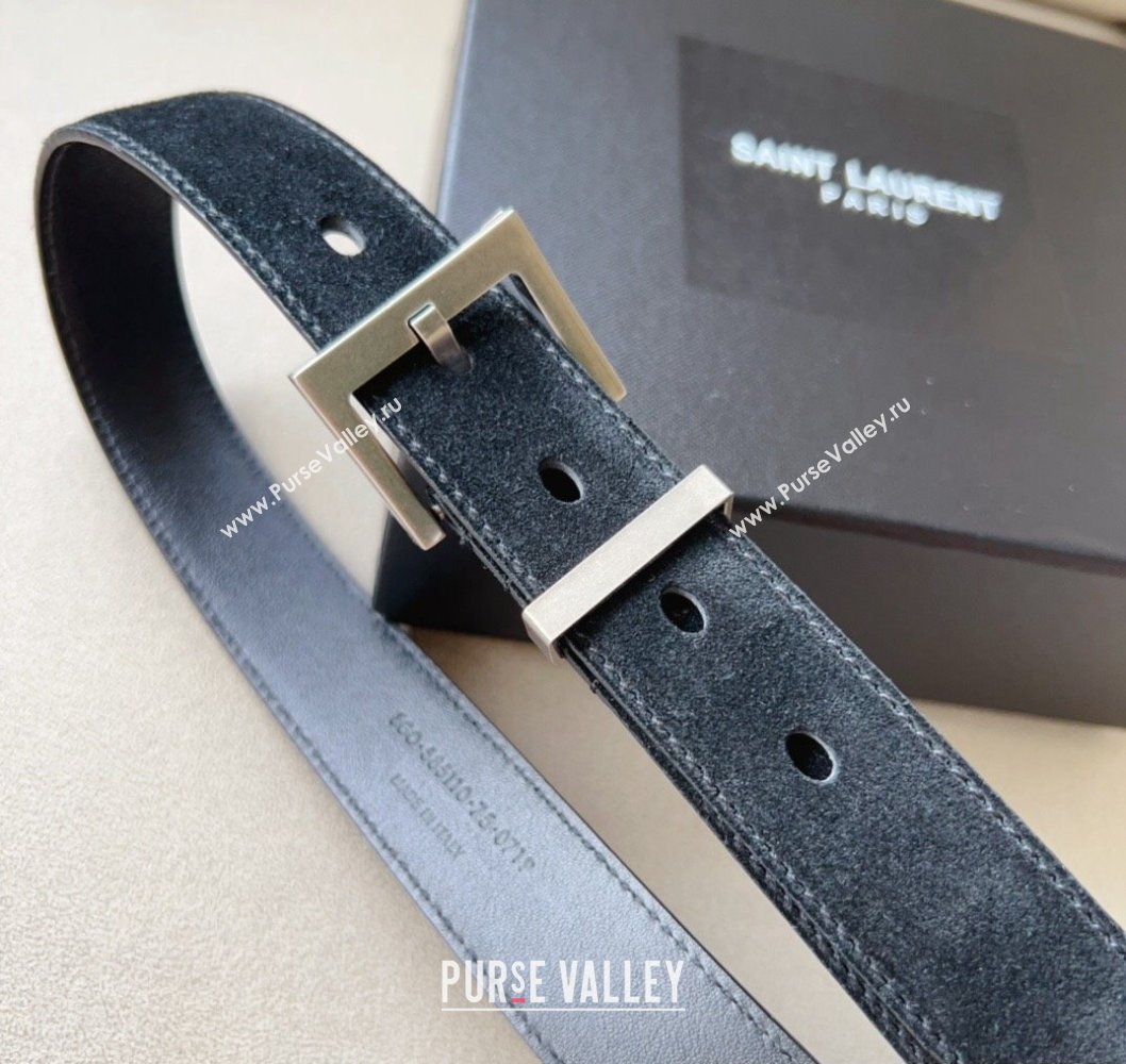 Saint Laurent Width 3cm cassandre belt with square buckle 01 (99belt-231228y21)