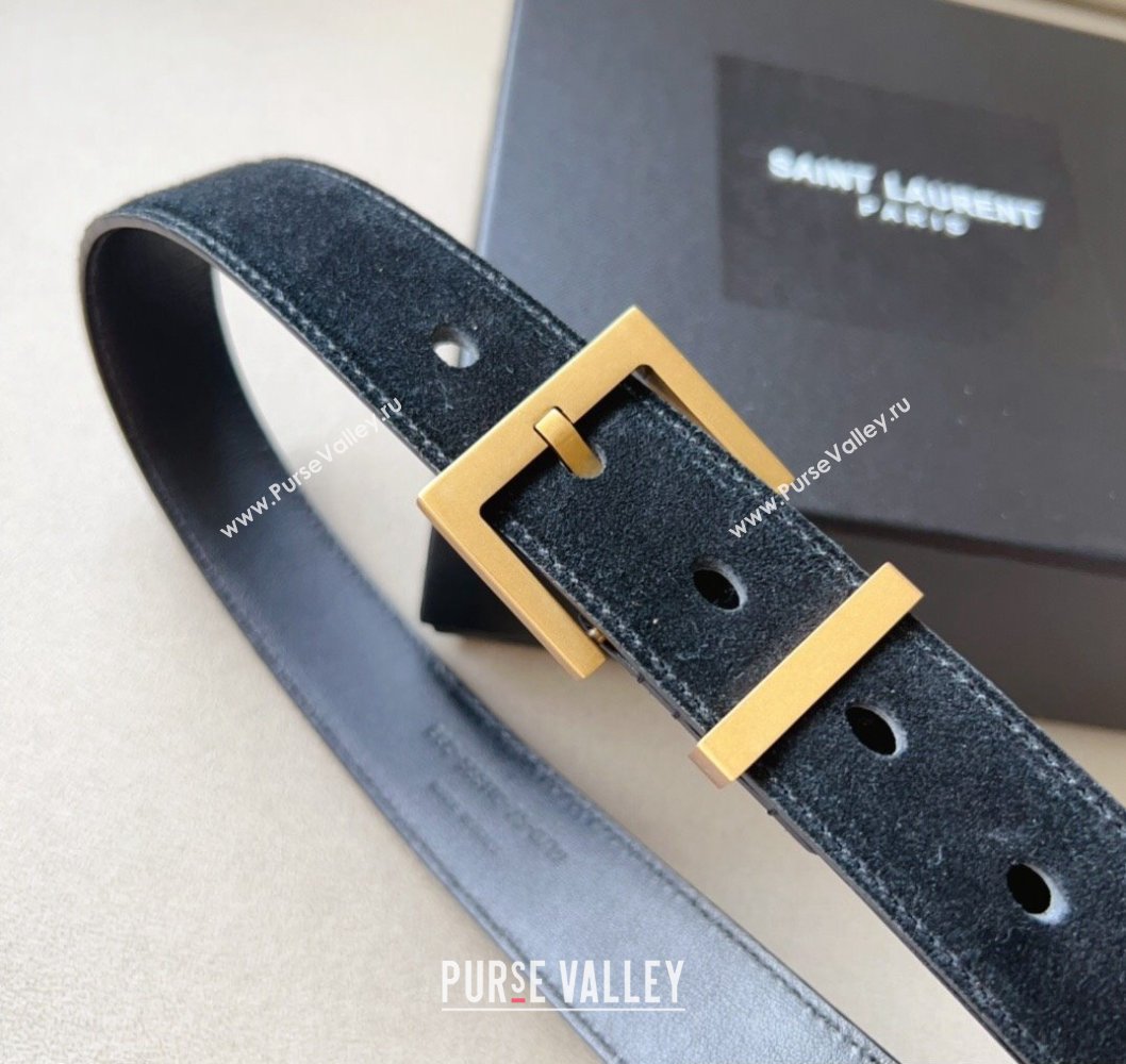 Saint Laurent Width 3cm cassandre belt with square buckle 02 (99belt-231228y22)