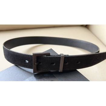 Saint Laurent Width 3cm cassandre belt with square buckle 03 (99belt-231228y23)