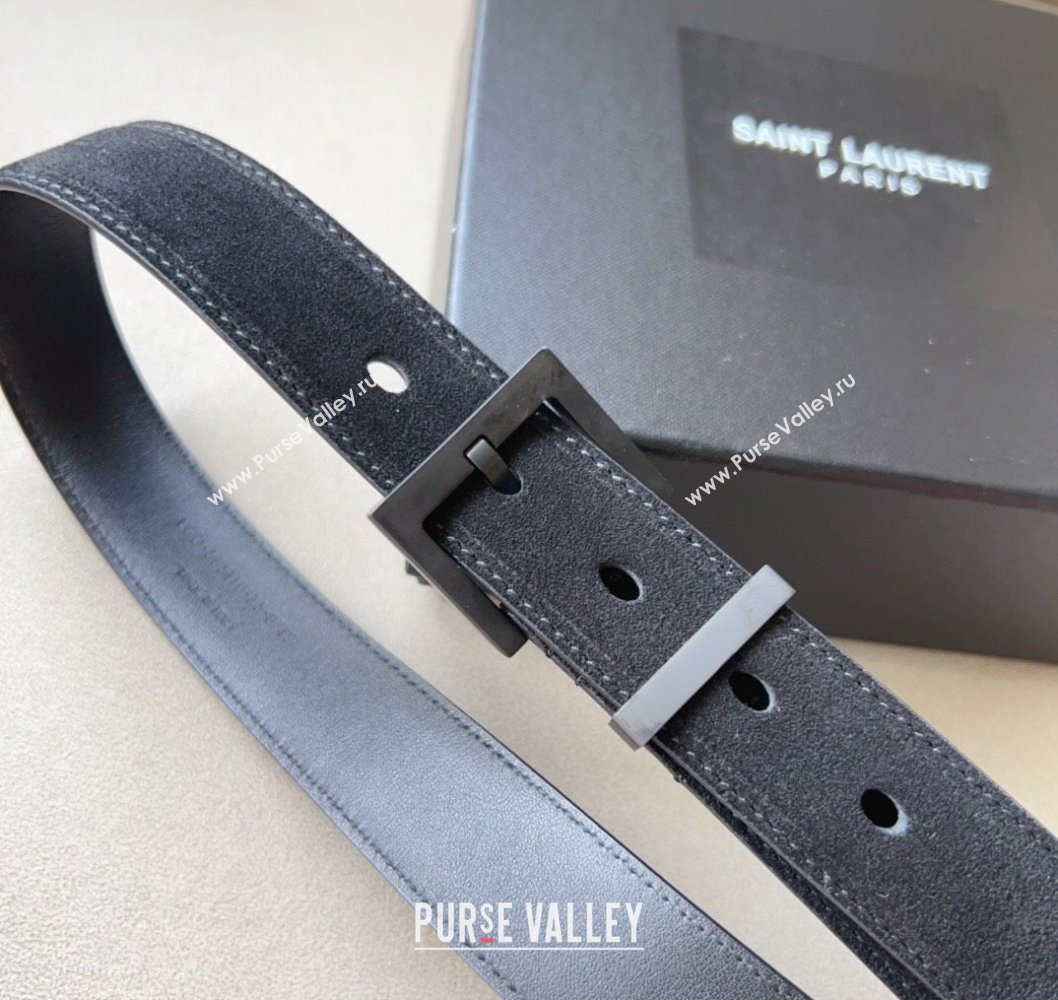 Saint Laurent Width 3cm cassandre belt with square buckle 03 (99belt-231228y23)