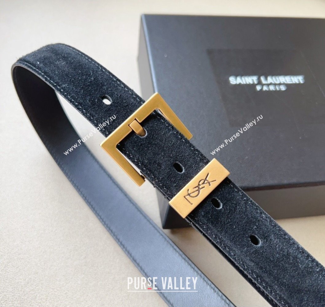 Saint Laurent Width 3cm cassandre belt with square buckle 07 (99belt-231228y27)