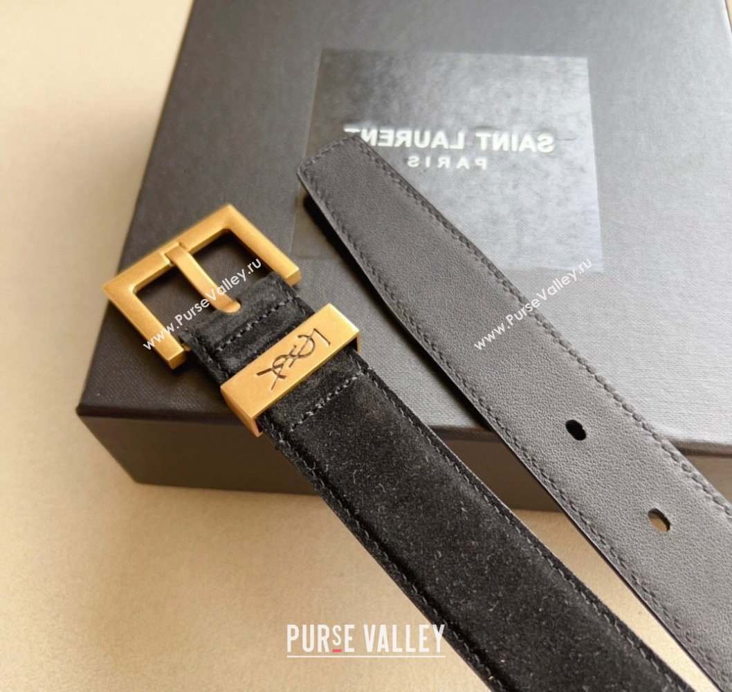 Saint Laurent Width 3cm cassandre belt with square buckle 07 (99belt-231228y27)