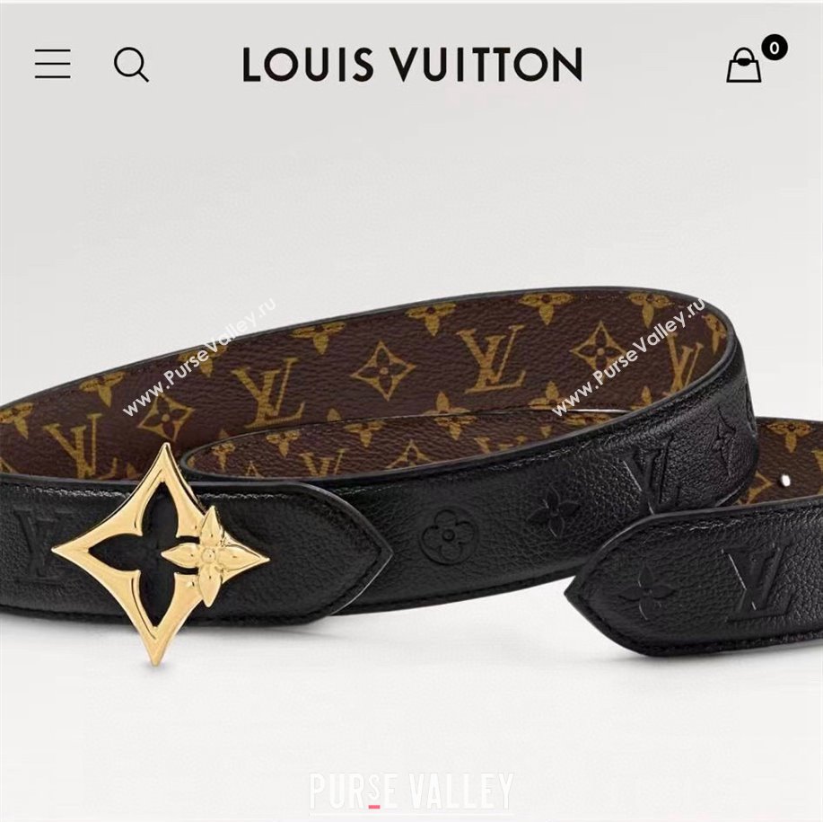 Louis Vuitton LV Flowergram 30mm Reversible Belt LV Ski 01 (99belt-231228v21)