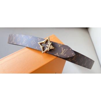 Louis Vuitton LV Flowergram 30mm Reversible Belt LV Ski 02 (99belt-231228v22)