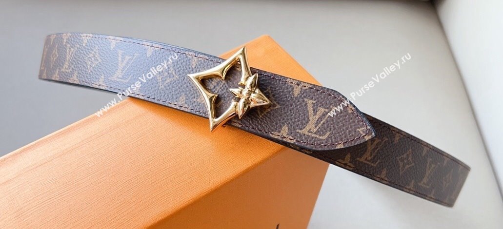 Louis Vuitton LV Flowergram 30mm Reversible Belt LV Ski 02 (99belt-231228v22)