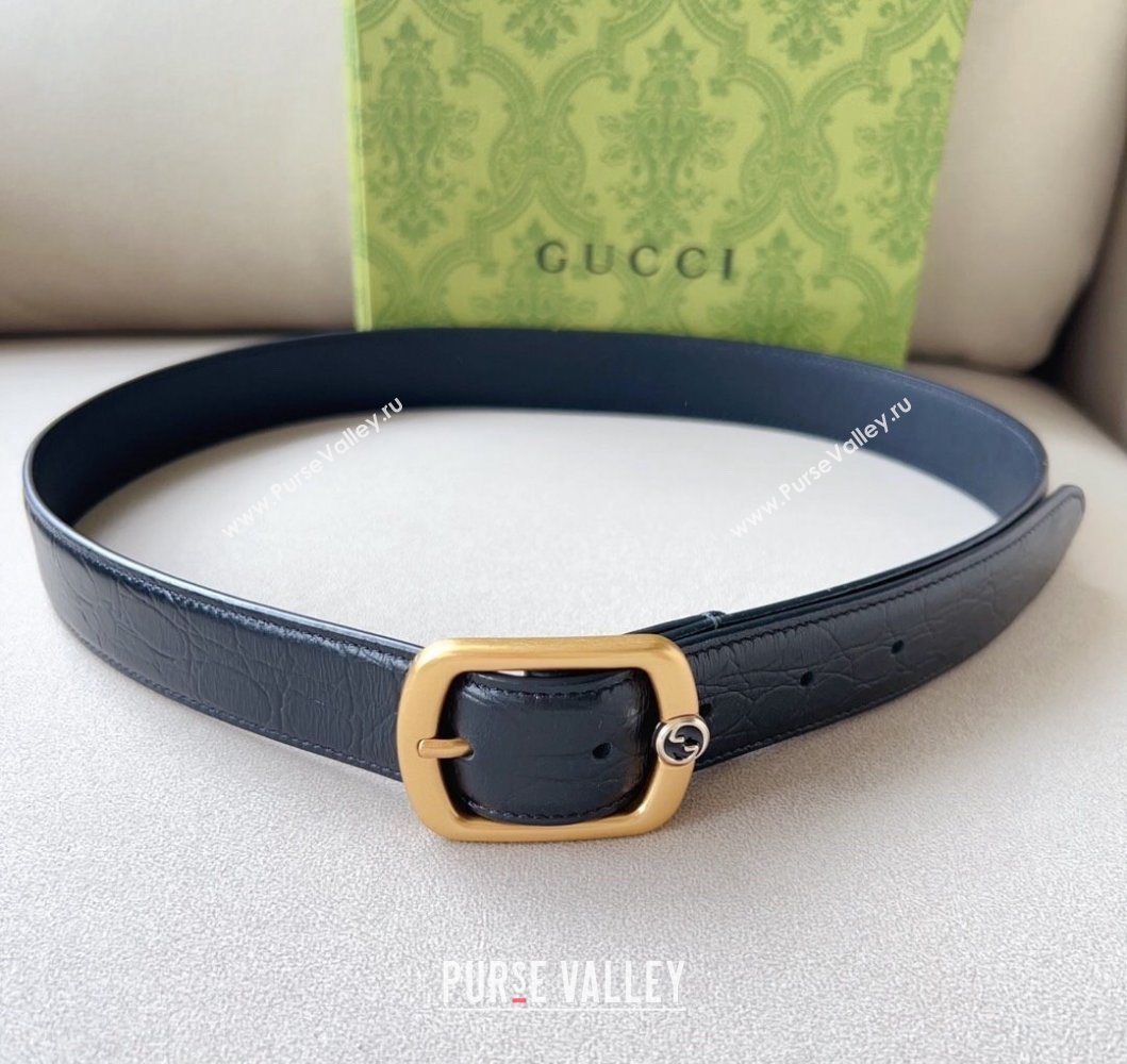 Gucci Width 3cm Belt with rectangular buckle 768409 01 (99belt-231228p81)