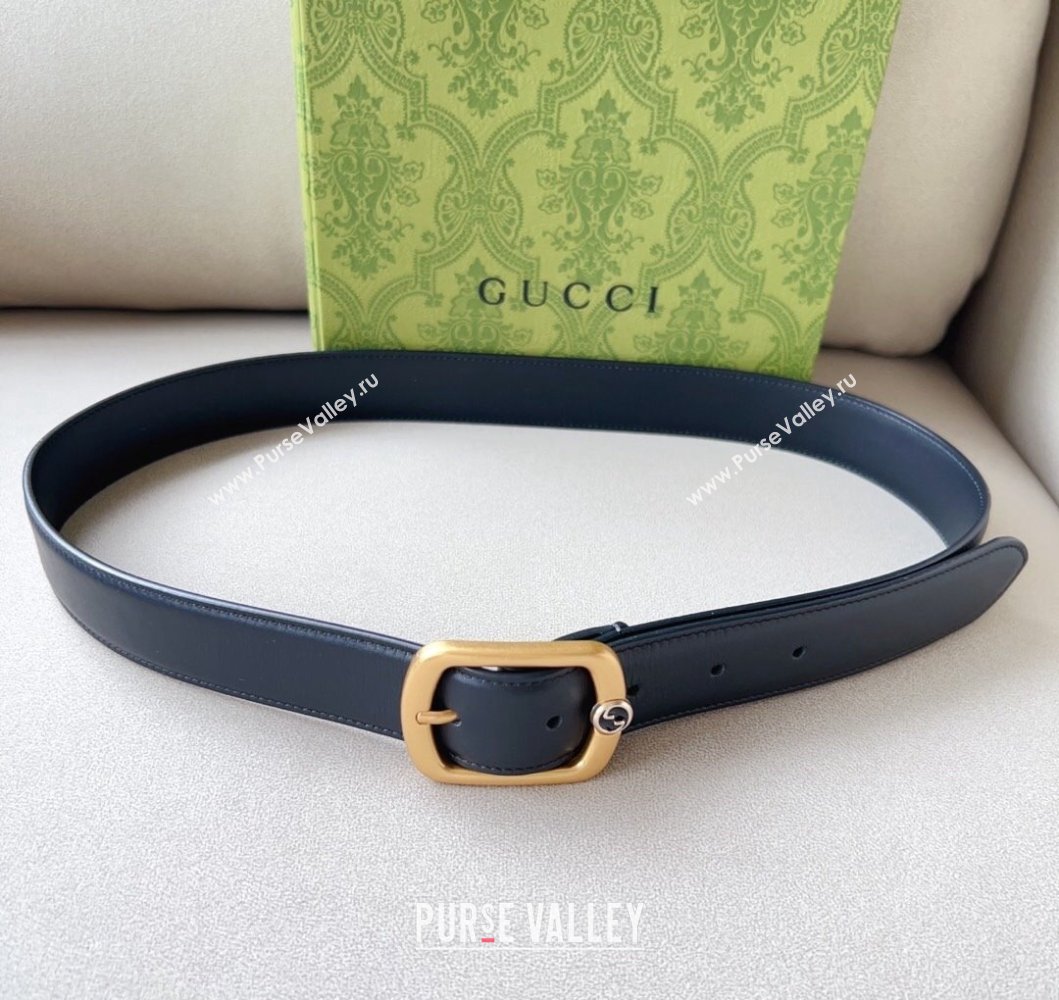 Gucci Width 3cm Belt with rectangular buckle 768409 01 (99belt-231228p81)