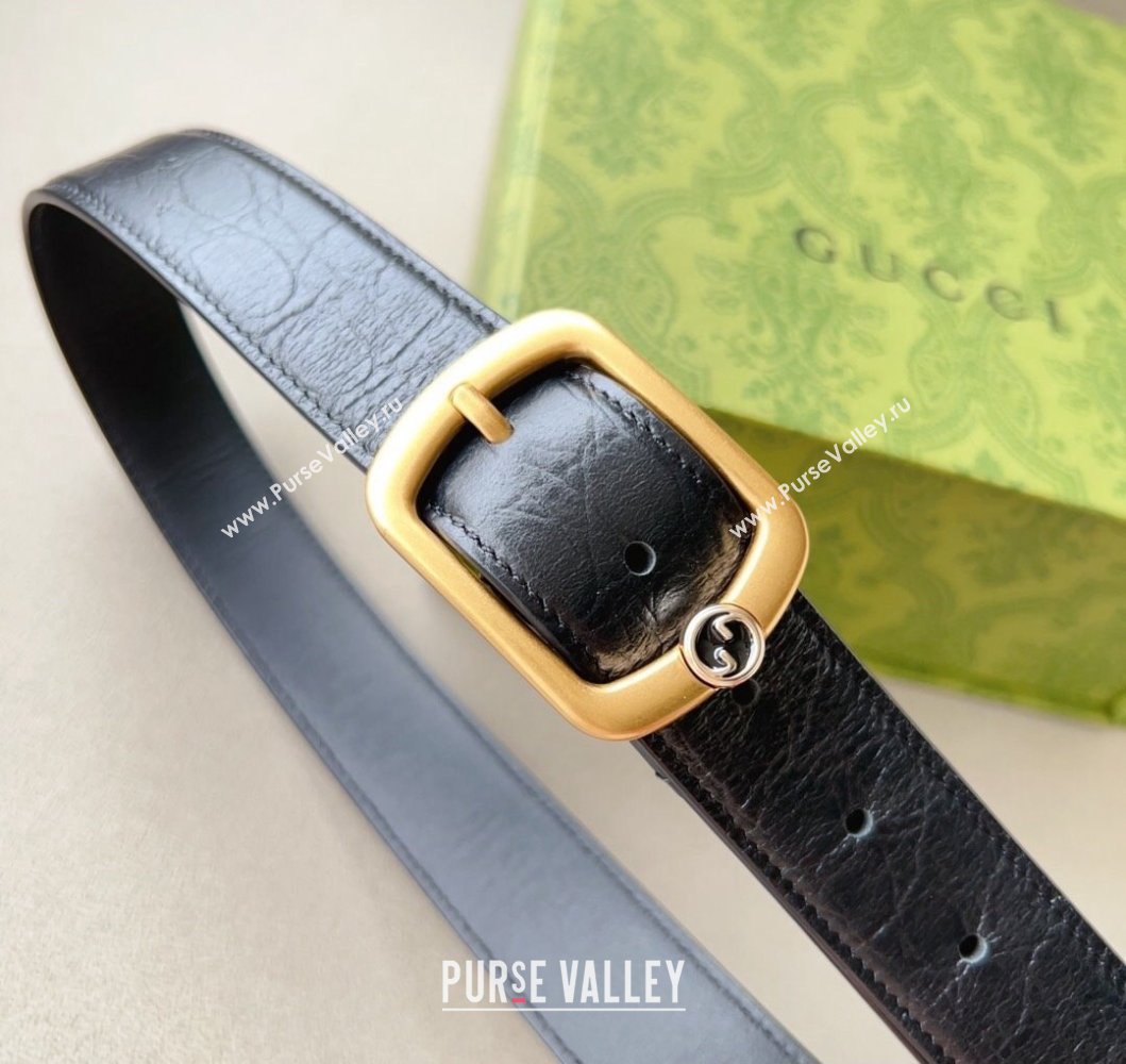 Gucci Width 3cm Belt with rectangular buckle 768409 05 (99belt-231228p85)
