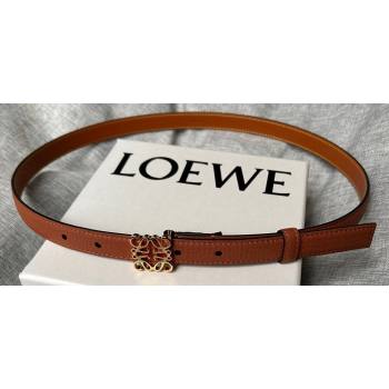 Loewe Width 2cm Anagram belt in pebble grain calfskin 04 (99belt-23122714)